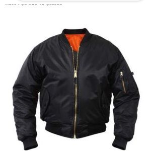 Rothco Black and Orange Kids Puffer Jacket